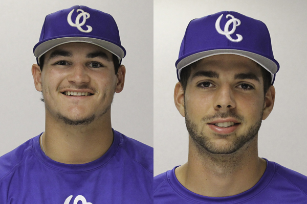 Two OC Baseball Players Awarded WJCAC POW Honors