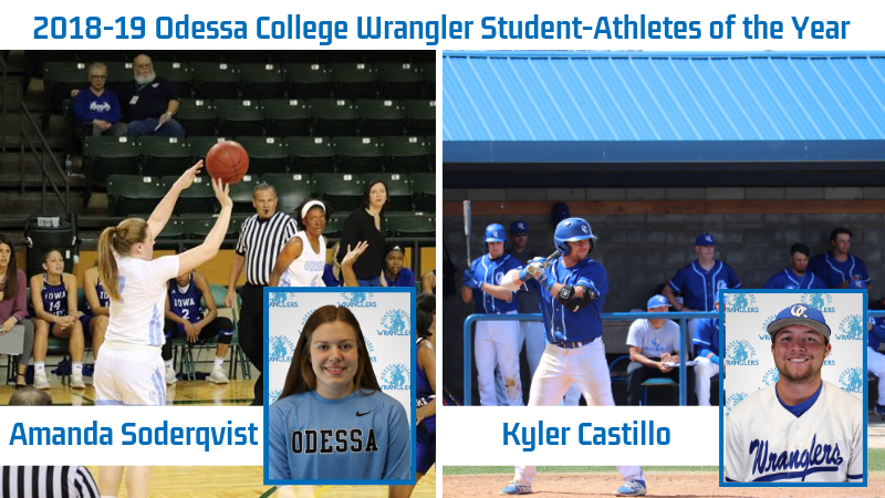 Castillo and Soderqvist Named Wrangler Student-Athletes of the Year