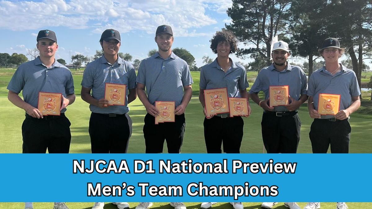 Men's Golf Captures NJCAA National Preview Team Championship