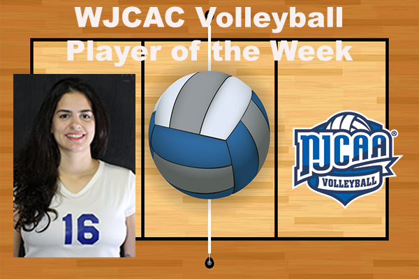 Mariana Ferreira Named WJCAC Volleyball Player of the Week.