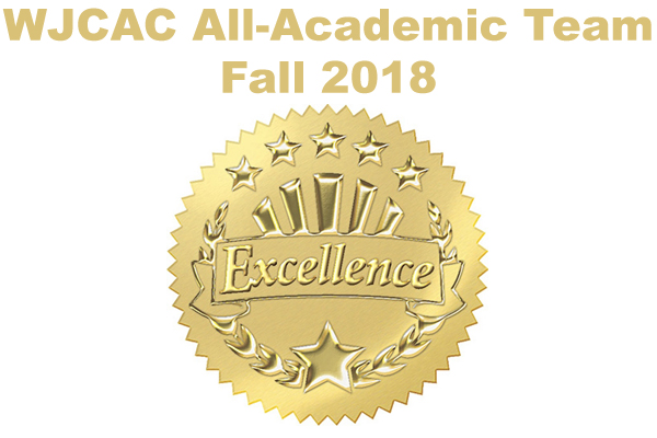 WJCAC Announces Fall 2018 All-Academic Team