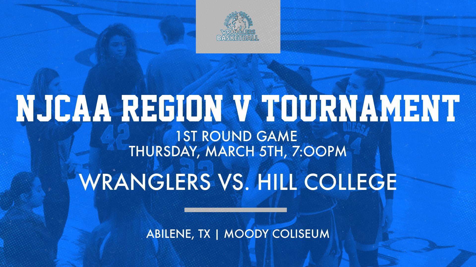Wranglers open NJCAA Region V Tournament vs. Hill College