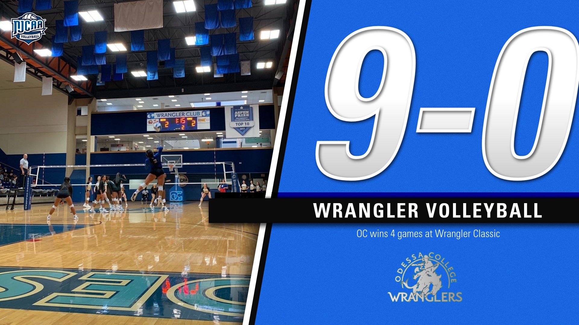 Volleyball goes a perfect 4-0 at Wrangler Classic
