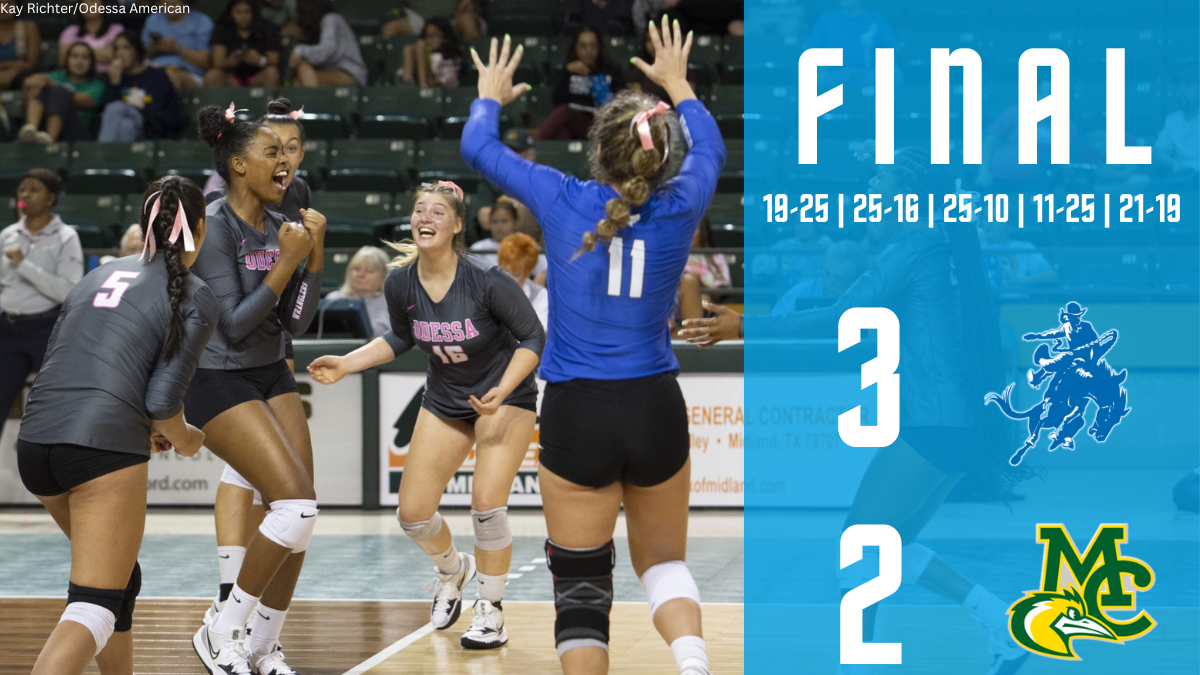 Volleyball takes down Midland in five set thriller