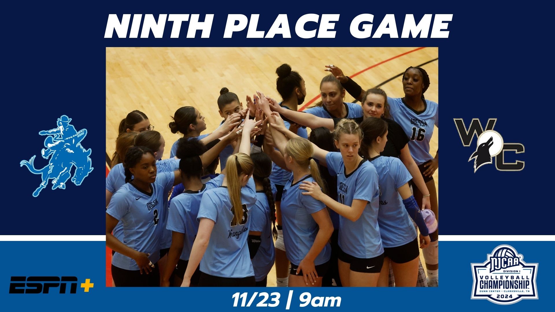 Volleyball Faces Weatherford in Ninth-Place Game